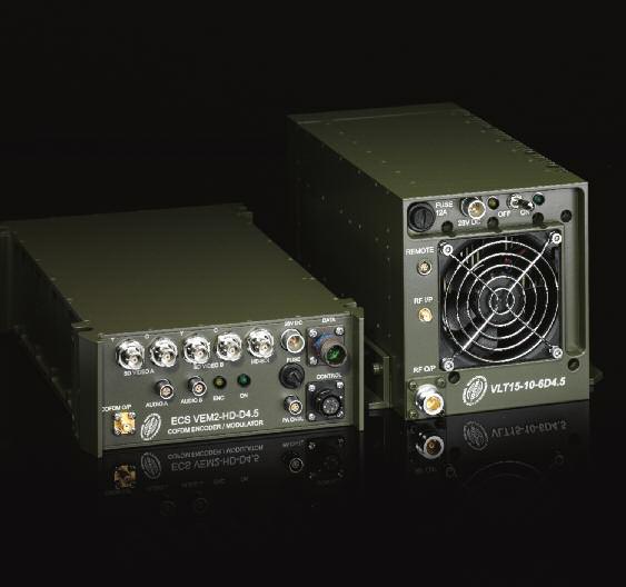 COFDM Downlink Modulator and Amplifier COFDM Uplink Receiver and System Control Unit air surveillance ECS has developed a High Definition (HD)