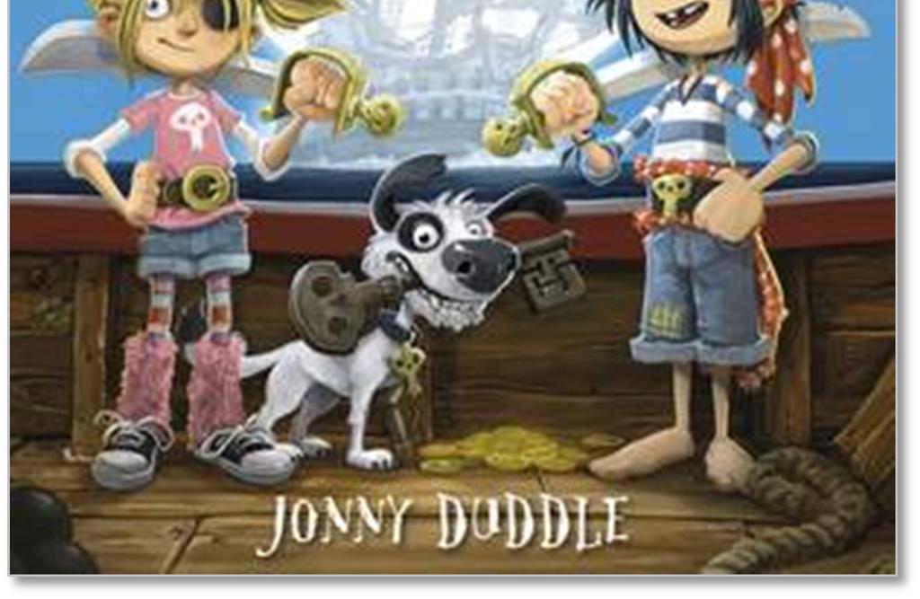 The Jolley-Rogers and The Ghostly Galleon is an adventure story about ghost pirates. The ghost pirates are baddies but there are also living pirates in the story who are good.