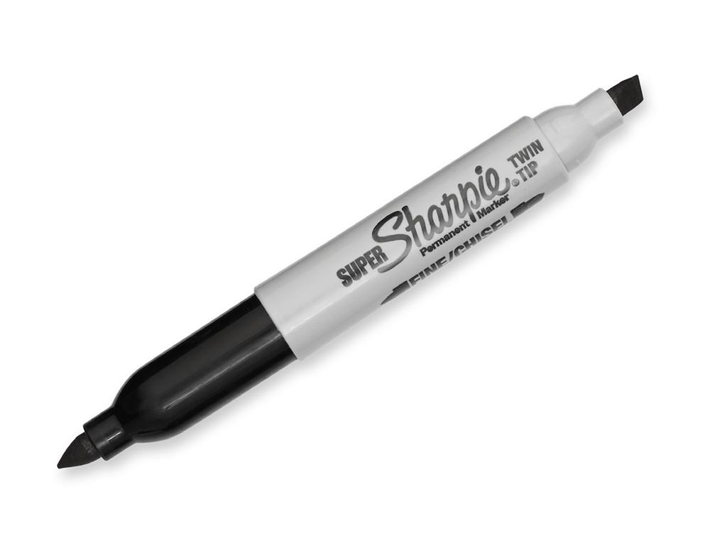 Sharpie Metallic Fine Point Permanent Marker Best for marking on GLASS Perfect for marking dark surfaces Fade and water resistant ink encourages multiple project uses.