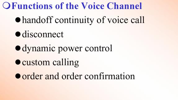Voice or Data Channel