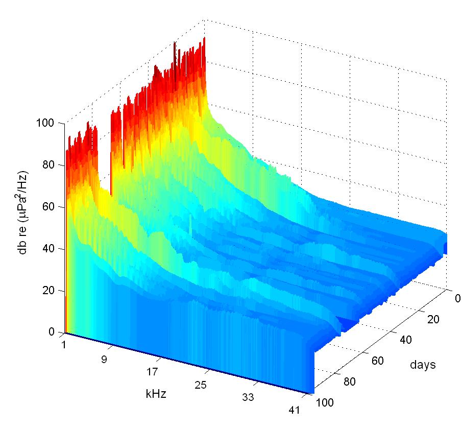 Preliminary results: noise Power Spectral Density Detector Sensitivity ~
