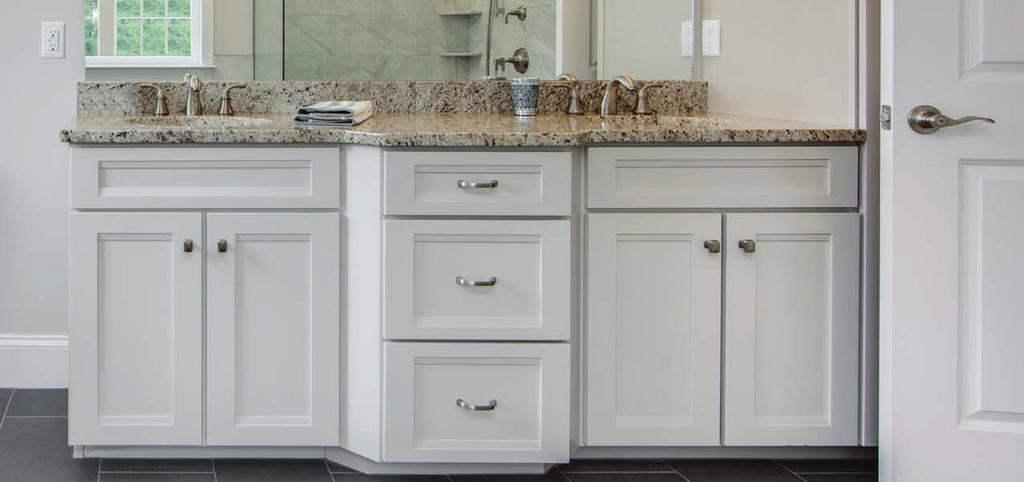 17 Echelon Freeman shown in Linen finish. Photo of Norfolk Kitchen & Bath bathroom, new construction in Winchester, MA ECHELON BATHROOM CABINETRY Bathrooms by design to suit your needs.
