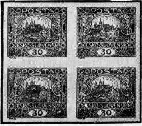 Fig. 259. Švandov Forgery. Fig. 260. 1938 Forgery. Fig. 261. Forged Stamps. Fig. 262.