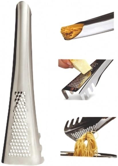 13. The teeth in the blade of the cheese grater shown have been manufactured using (a) Explain why piercing and blanking is a suitable process for this type of product.