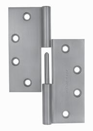 Hinge Pins Hinge Pins Pins, by design, are non-rising. Two Knuckle Plain Bearing pins are furnished in steel and can be ordered with stainless steel pins as an option.