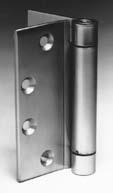 Special Applications Spring Hinge Some door/frame/wall and even ceiling conditions make door closers impractical. An alternative closing device is the Spring Hinge.