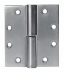 Full Mortise Bearing Hinges Two Knuckle Heavy Weight Series Recommended for use on high frequency and/or heavy wood or metal doors in schools, hospitals or other public buildings where heavy traffic