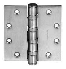 Five Knuckle Heavy Weight Full Mortise Series Recommended for use on high frequency and/or heavy wood or metal doors in schools, hospitals or other public buildings where heavy traffic is experienced.