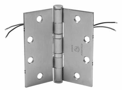 Electrified Hinges Concealed Circuit Electric Hinge (CC option) McKinney Concealed Circuit (CC) electric hinges allow a constant flow of current from the power source through the hinge to electrified