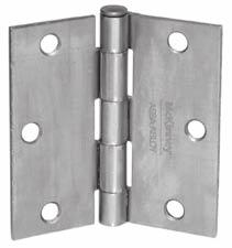 SPECIALtY HInGE Residential Hinges Recommended for use on light weight, low frequency doors hung in wood jambs in residential construction.