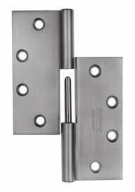 HINGE PINS Hinge Pins Pins, by design, are non-rising. two Knuckle Plain Bearing pins are furnished in steel and can be ordered with stainless steel pins as an option.