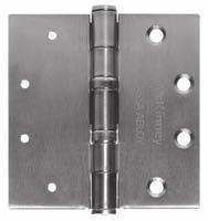 Pins in all ferrous hinges are steel. five Knuckle Pins on all non-ferrous bearing hinges are stainless steel with button tips. Pins on all ferrous hinges are steel.