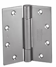full MORtISE PLAIn BEARInG HInGES three Knuckle Standard Weight Series Recommended for low frequency door without closing devices Use for the common flush door/frame/wall application the full mortise