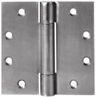 full MORtISE BEARInG HInGES three Knuckle Heavy Weight Series Recommended for use on high frequency and/or heavy wood or metal doors in schools, hospitals or other public buildings where heavy