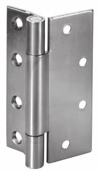 HALf MORtISE HInGES three Knuckle Standard Weight Half Mortise Series (Reversible) Half Mortise Bearing Hinges are for greater frequency and weight than the Plain Bearing hinges Recommended for use