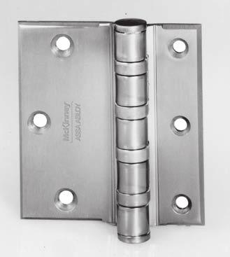 full SURfACE BEARInG HInGES five Knuckle Heavy Weight Series (Reversible) Recommended for use on high frequency and/or heavy weight wood or metal doors in schools, hospitals or other public buildings