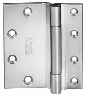 three Knuckle Standard Weight Series (Reversible) Recommended for use on average frequency and/or medium weight wood or metal doors in schools, hospitals or other public buildings where medium