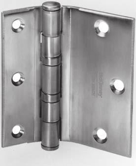 full SURfACE BEARInG HInGES five Knuckle Standard Weight Series (Reversible) Recommended for use on average frequency and/or medium weight wood or metal doors in schools, hospitals or other public