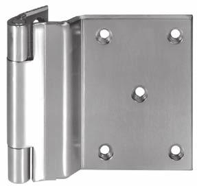 three Knuckle Heavy Weight Series (Reversible) The swing of these hinges allows maximum clearance for passage of beds, tables or other equipment through door openings.