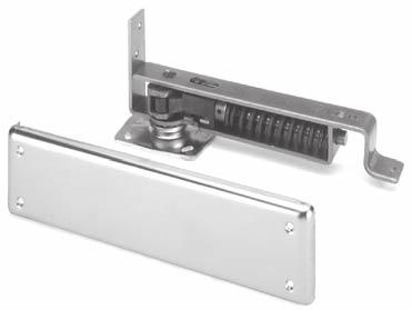 AJAX DOUBLE ACtInG Horizontal Spring Pivot Hinge Recommended for use on hollow metal or wood doors in residences, restaurants and other public places.