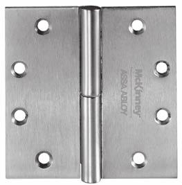 Magnetic Monitoring Hinge (MM Option) The McKinney Magnetic Monitoring Hinge is the only system on the market that permits field replacement of magnet and switch.