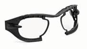 for optimum protection Made of silicone (hypoallergenic) Frame Super tough polycarbonate Model 2 with head band No