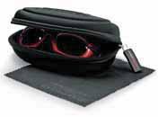 Model 1 with temples Look cool be safe S EGS10105 Shiny Metallic Red Including case and microfibre cloth Model 2 with head band S EGS10115 Shiny Metallic Red Including case and