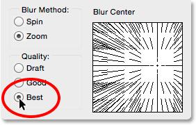 it up this time with the sun. Click OK when you're ready to close out of the dialog box and apply the filter with your new settings: Moving the blue center and trying again.