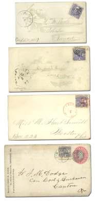 .. $30 6737 1869, 3 ul tra ma rine (114), 16 cov ers, in cludes three pairs on cover, strip of three to Phil a del