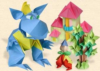 Make a display of origami or kirigami projects.