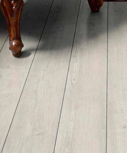 The current demands for white and grey woods are perfectly matched by this large format plank, which features