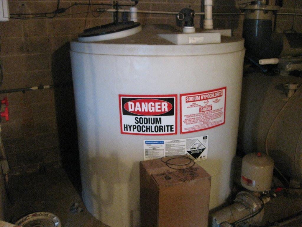 storage tank (AST) in the equipment room of