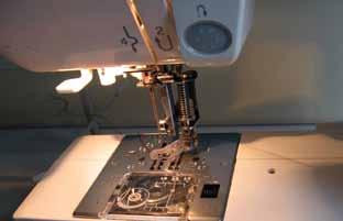 Step 5 Setting up the machine for free motion embroidery zig zag stitch For free-motion embroidery you will need to control the movement of the fabric, rather than let it feed automatically under the