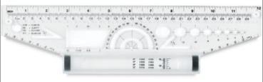 Scales (Ruler) A ruler, sometimes called a rule or line gauge, is an instrument used in geometry, technical drawing, printing and engineering/building to measure distances and/or to rule straight