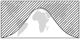 1 The shaded portion of the accompanying map indicates areas of night, and the unshaded portion indicates areas of daylight at a particular moment in time. 15.