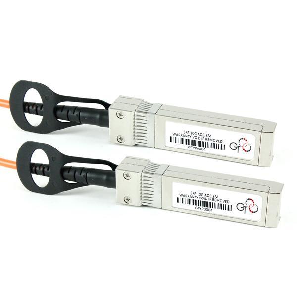 The active optical SFP+ cable is a light weight small diameter option for distances up to 100 meters. Features Up to 11.