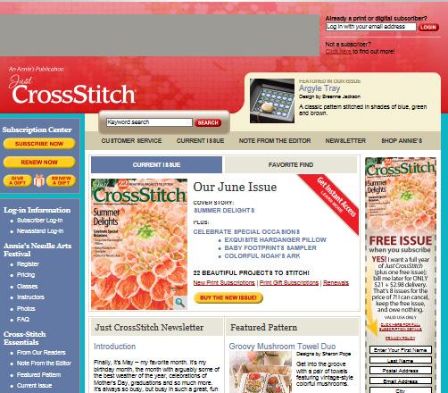 weeks Dahlia Pillow Reach cross stitchers with a skyscraper, leaderboard or page 15 content block ad units Dedicated Email Blasts Get response