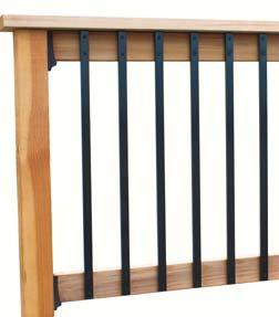 Designed to be used with 3/4 round or square balusters. Measures 7 W x 15 H.