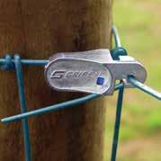 Suitable for electric fencing applications GRIPPLE T-CLIP A great alternative to tying off wire around strainer posts no need for knots,