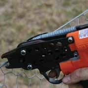 Indicates approximate wire tension to more accurately strain wire helping to prolong fence life and reduce maintenance time and costs