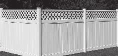 authentic woodgrain texture Heavyweight pickets offer superior impact strength Precision routed rails for a clean, professional finish Meets most building codes for pool fencing 3-rail and 4-rail
