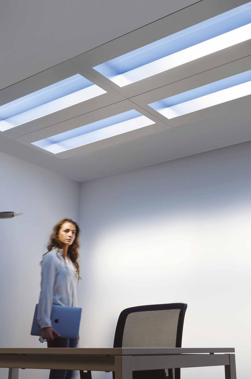 3 CoeLux LS ICE Datasheet CoeLux LS ICE can be installed as a single unit, as a modular system, or aligned in order to design hallways of light able to deliver depth or visual patterns.