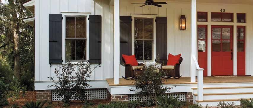 legend hbr double hung windows with tan cladding. Bluffton, South Carolina.