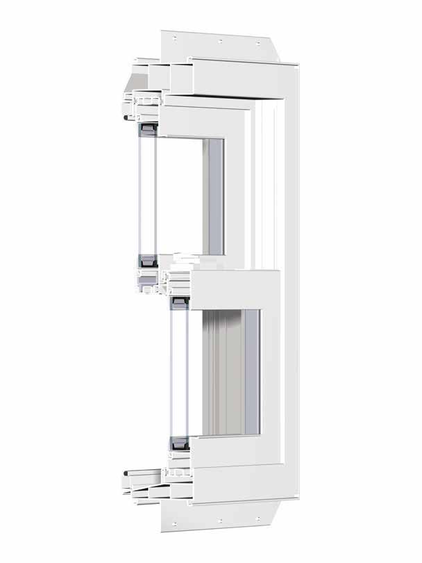 Next Dimension Signature Double Hung Features and Benefits [1] Thick, multi-chambered extrusions add strength and decrease air infiltration [2] Air spaces in chambers provide for superior energy