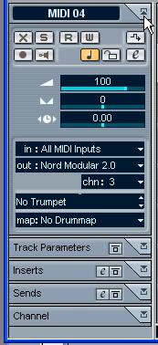 The Inspector General handling The track parameters and effects are set up in the Inspector (although some settings are available in the Mixer as well, see page 148).