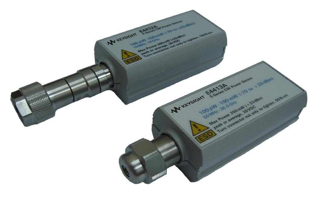 1 Operation and Service Guide Figure 1-1 E4412A and E4413A power sensors (formerly