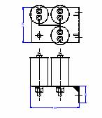 8.6.2 Capacitors (C1) C1 Capacitor Cell dimensions (inches) (Dimensions refer to a