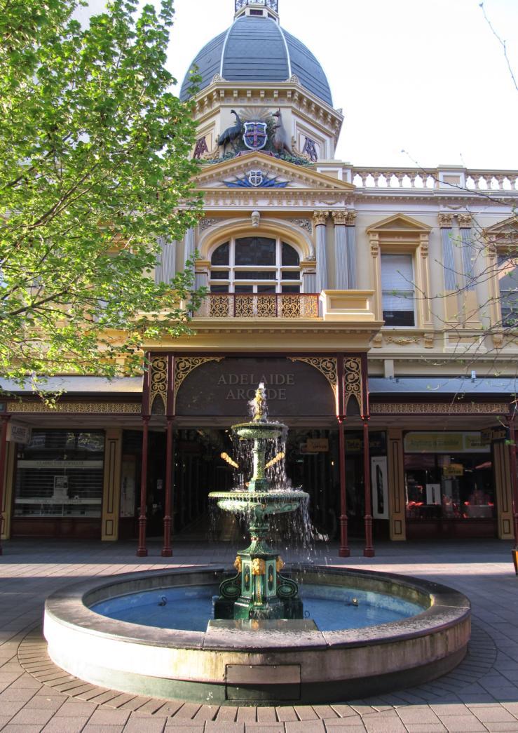 A D E L A I D E A RCADE - 1 8 8 5 The Adelaide Arcade was built in 1885 and opened
