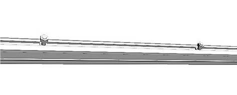 (50, 51) are required to be pre loaded as shown below into the roof glazing bars (1, 23). Model and size specific.