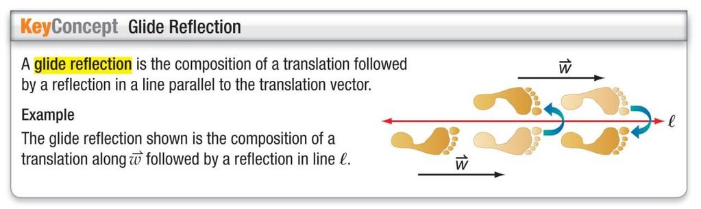 Lesson 9-4: Compositions of Transformations Date: Example 1: Graph the image of BGTS after a translations along 5,0 and a